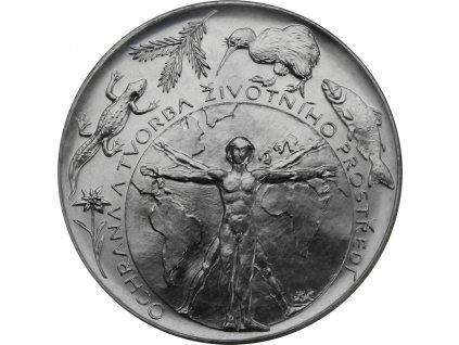 001227 stribrna mince 200kc ochrana tvorba zivotniho prostredi 1994 standard 01 det
