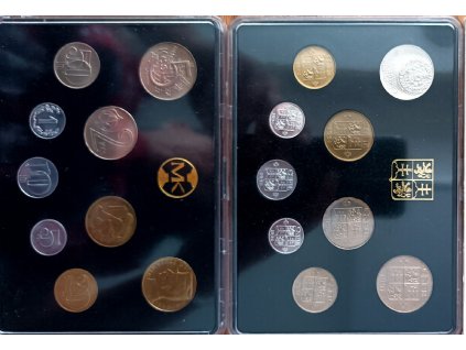 Sada československých mincí 1991