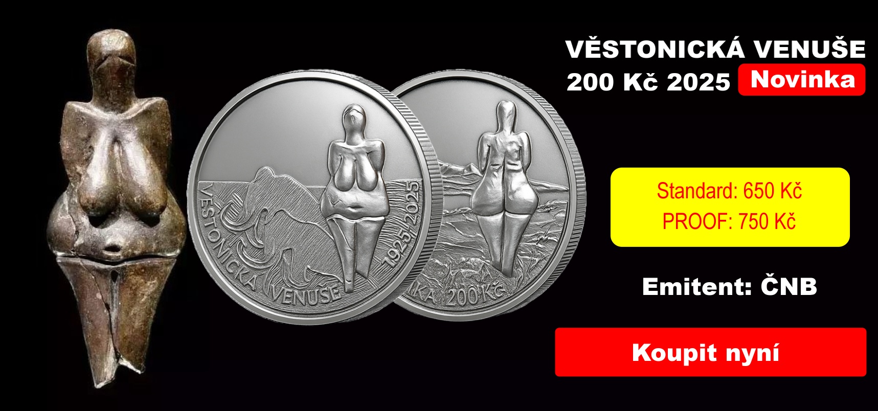 Věstonická Venuše 200 Kč
