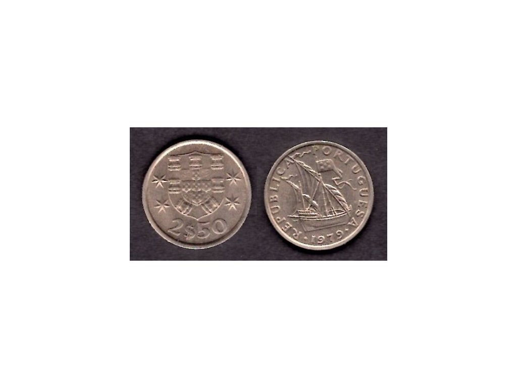 PORTUGALSKO. 2,50 escudos 1979. KM-590