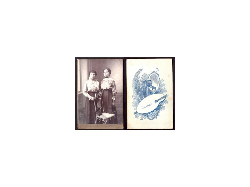 Portrét dvou žen. Počátek 20. století.