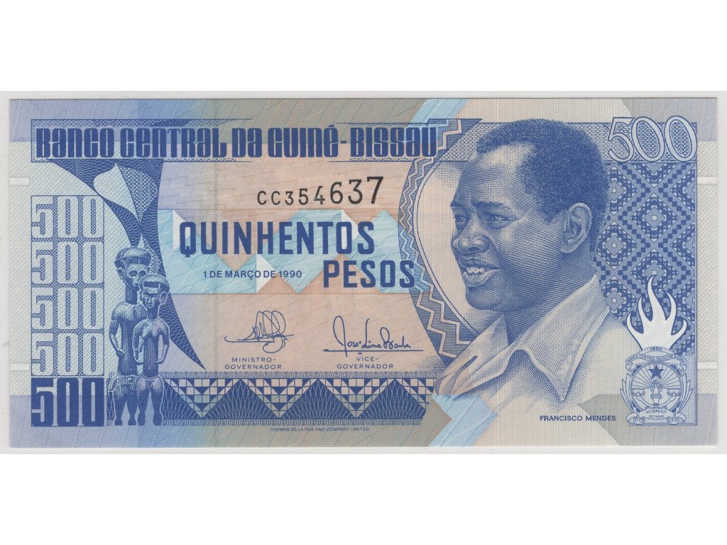 GUINEA-BISSAU. 500 pesos 1990.