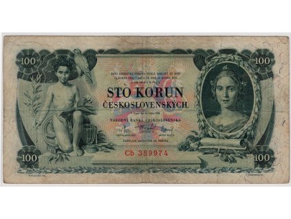ČESKOSLOVENSKO. 100 korun 1931. Série Cb. Nov. 23b.