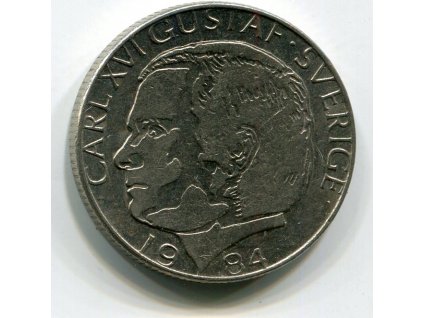 ŠVÉDSKO. 1 krona 1984. KM-852a