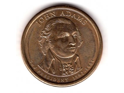 USA. 1 dollar 2007/D. 2. president: J. Adams.