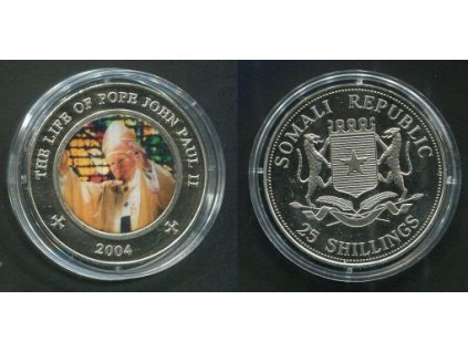 SOMALI Republic. 25 shillings 2004. The Life of Pops John Paul II.