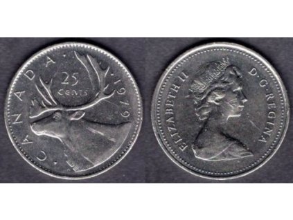 KANADA. 25 cents 1979.  KM-74.