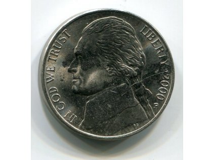 USA. 5 cents 2000/P.