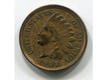 USA. 1 cent 1907.