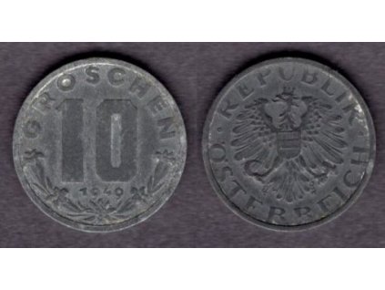 RAKOUSKO. 10 Groschen 1949.