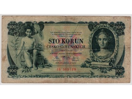 ČESKOSLOVENSKO. 100 korun 1931. Série Ib. Nov. 23b.