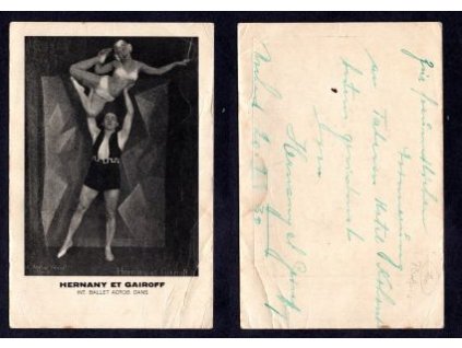 HERNANY et Gairoff. Int. Ballet Acrob. Dans. Náchod 1930.