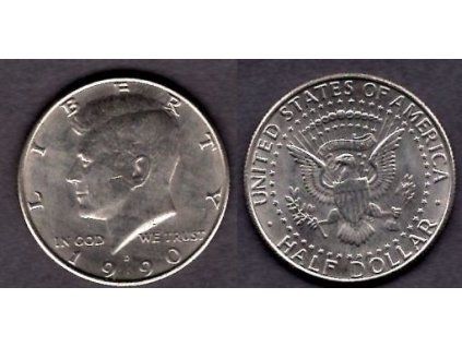 USA. 1/2 dollar 1990/D. Kennedy.