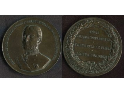 THUN-HONENSTEIN, František. Medaile na odstoupení z funkce gubernátora Čech 1896.
