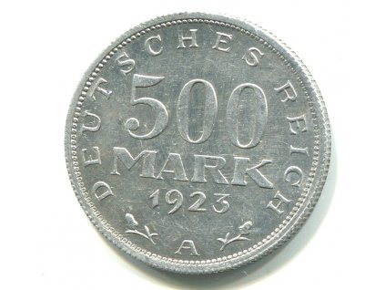 NĚMECKO. 500 Mark 1923/A. KM-36