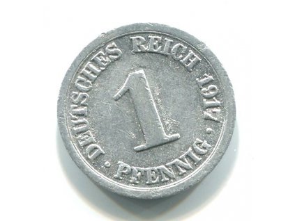 NĚMECKO. 1 Pfennig 1917/E. KM-24