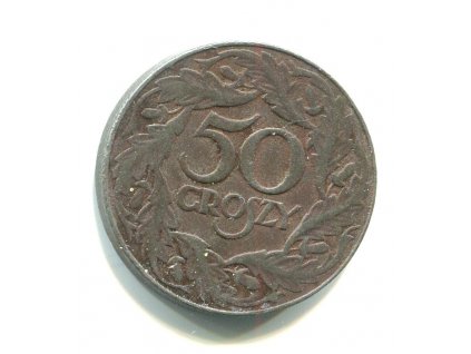 POLSKO. 50 groszy 1938. Fe, bez značky mincovny.