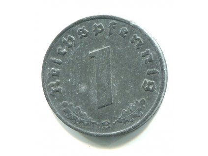NĚMECKO. 1 Pfennig 1942/B.