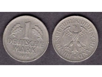 NĚMECKO. 1 Mark 1978/G.