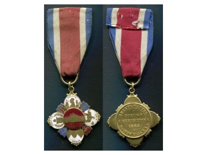 USA. Čestná medaile ze světové výstavy v Bostonu 1883.