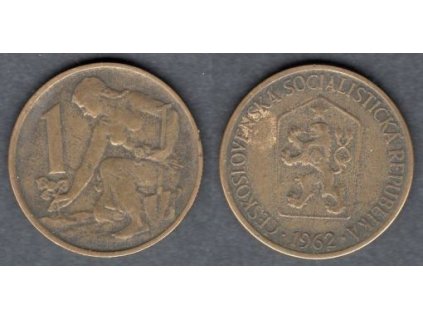 ČESKOSLOVENSKO. 1 koruna 1962.