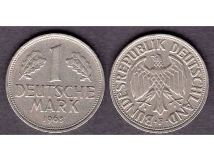NĚMECKO. 1 Mark 1963/F