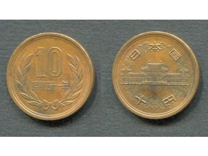 JAPONSKO. 10 yen 1976/51.