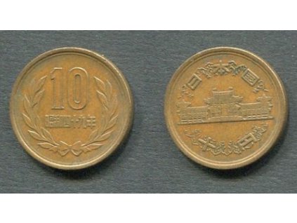 JAPONSKO. 10 yen 1974/49.