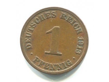 NĚMECKO. 1 Pfennig 1913/A.