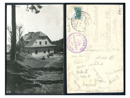 Hostinec Třeštík. Na Bezkydě. 1935.