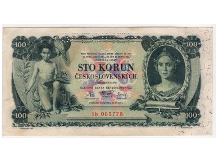 ČESKOSLOVENSKO. 100 korun 1931. Série Ib. Nov. 23b.