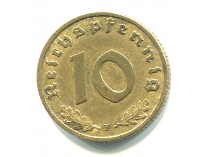 NĚMECKO. 10 Pfennig 1937/F.