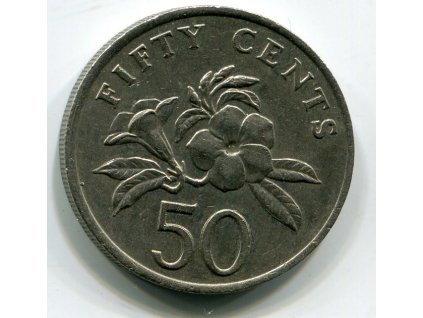 SINGAPUR. 50 cents 1985.