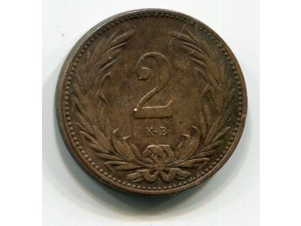 František Josef I. 2 fillér 1896/KB