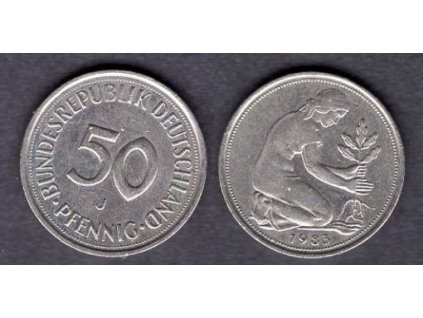 NĚMECKO. 50 Pfennig 1983/J.
