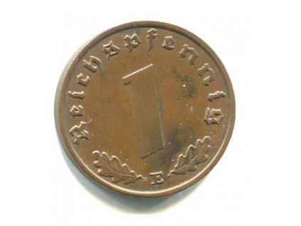 NĚMECKO. 1 Pfennig 1939/E.