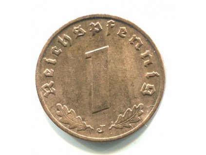 NĚMECKO. 1 Pfennig 1940/J.