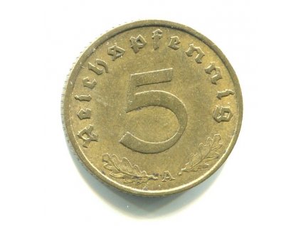 NĚMECKO. 5 Pfennig 1937/A