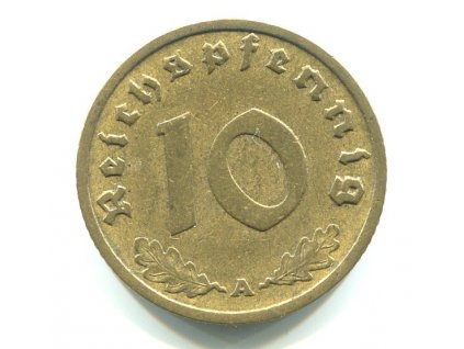 NĚMECKO. 10 Pfennig 1937/A.