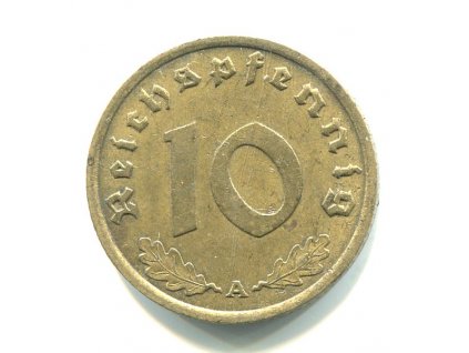 NĚMECKO. 10 Pfennig 1939/A.
