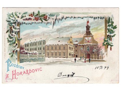 HORAŽĎOVICE. 1899. Litografie.