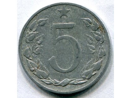 ČESKOSLOVENSKO. 5 haléřů 1953.