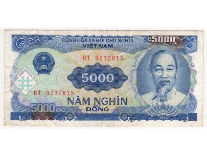 VIETNAM. 5.000 dong. 1991.