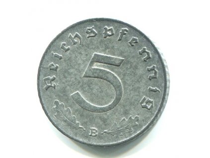 NĚMECKO. 5 Pfennig 1941/B.