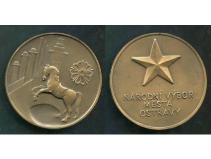 Medaile NV / Národní výbor města Ostrava.