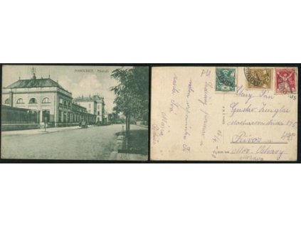 PARDUBICE. Nádraží. 1920.