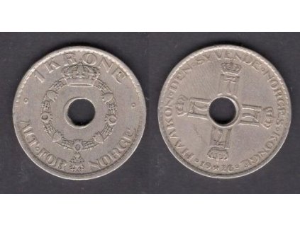 NORSKO. 1 krone 1926. KM-385