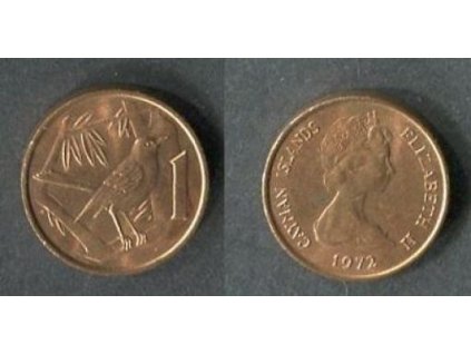 KAJMANSKÉ OSTROVY. 1 cent 1972. KM-1