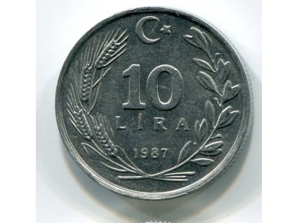 TURECKO. 10 lira 1987. KM-964