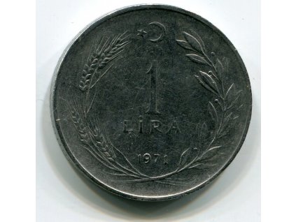 TURECKO. 1 lira 1971. KM-889a.2